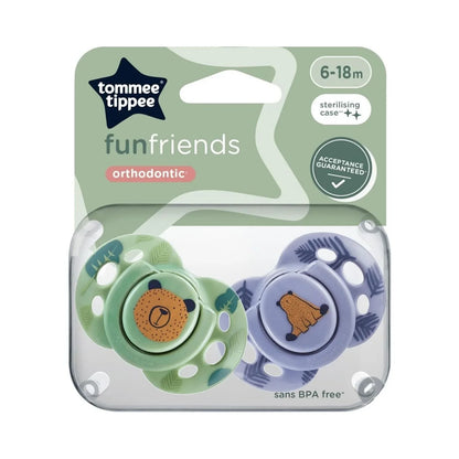 Sucettes Tommee Tippee Fun Style 6-18 mois, lot de 2, assorties