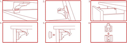 Callowesse Magnetic Cupboard & Drawer Locks – 4 Pack