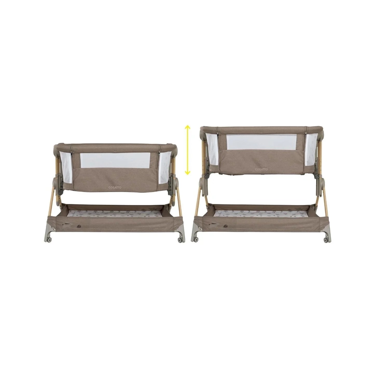 Cosatto Close to Me Folding Bedside Crib - Lollop