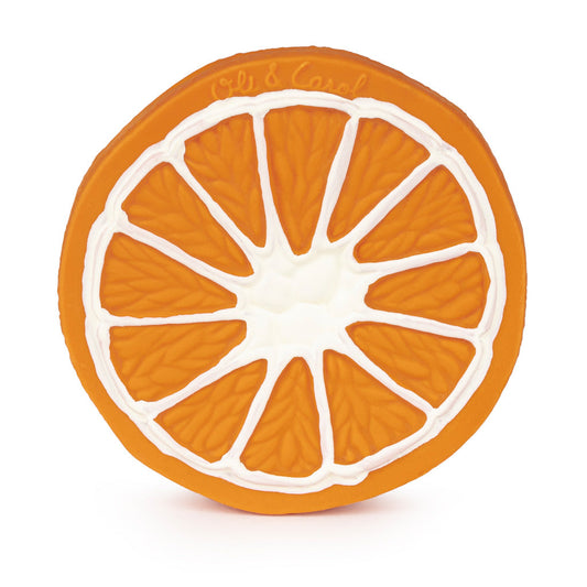 Oli et Carol Clementino, le jouet de dentition orange
