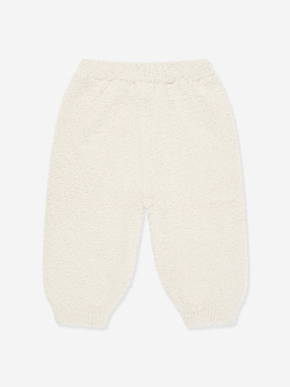 7AM Enfant Baby  Fuzzy Boxy Lounge Pants in Ivory