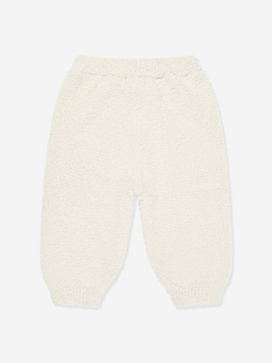 7AM Enfant Baby  Fuzzy Boxy Lounge Pants in Ivory
