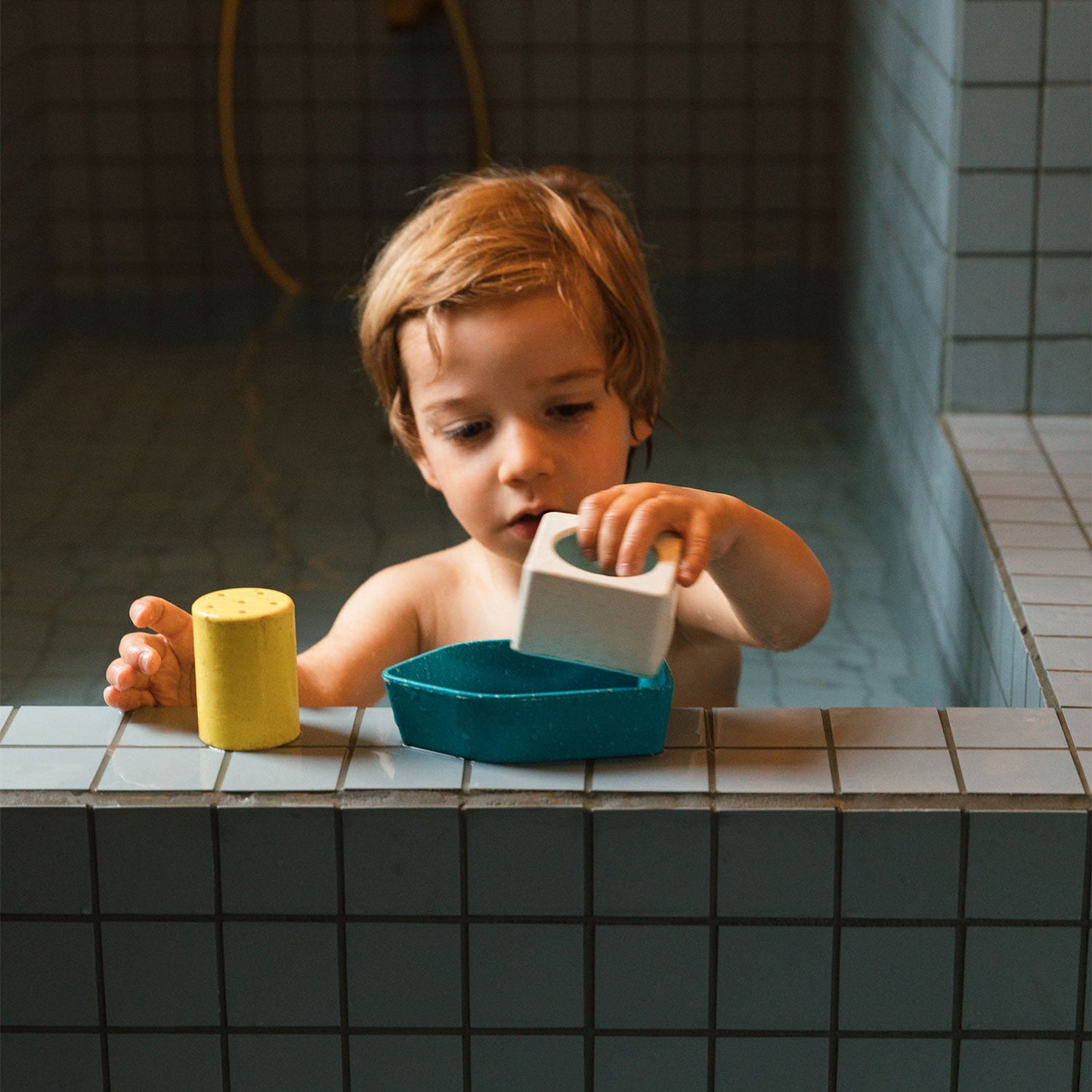 Oli & Carol Upcycled Boat Bath Toy Yellow