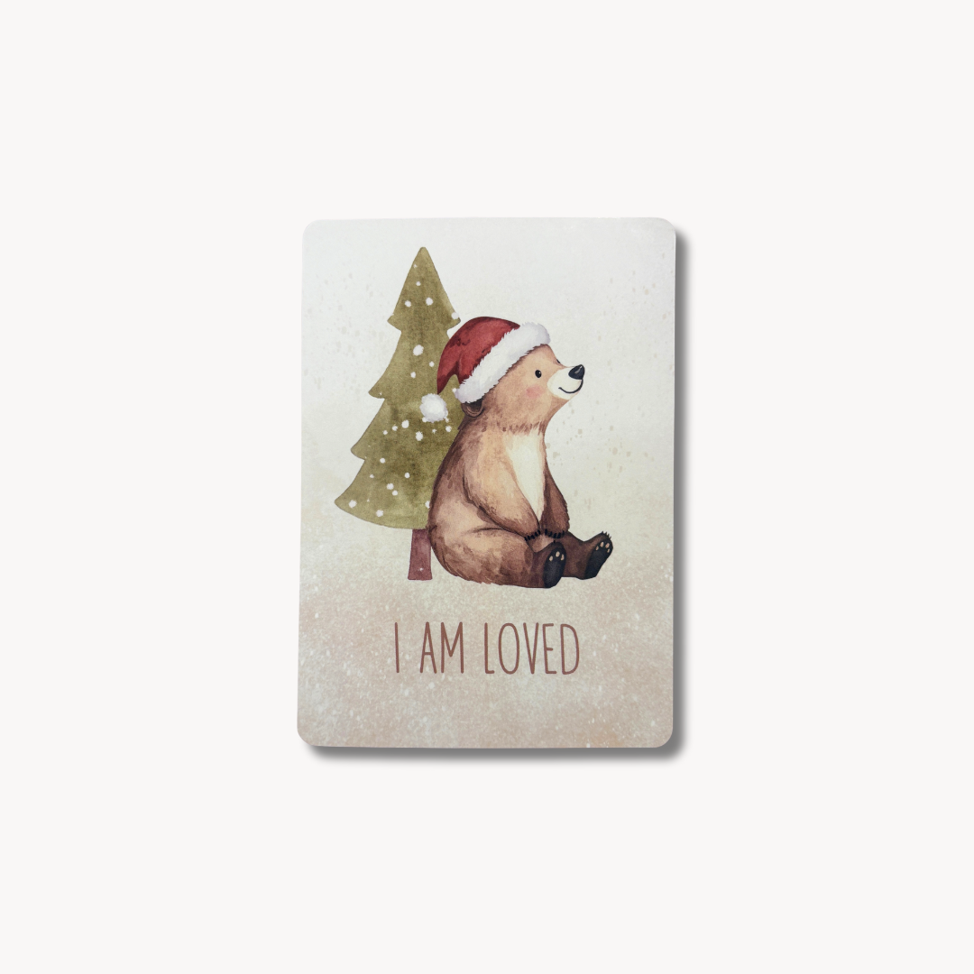 Duo de cartes d'affirmation festive (adulte et enfant)