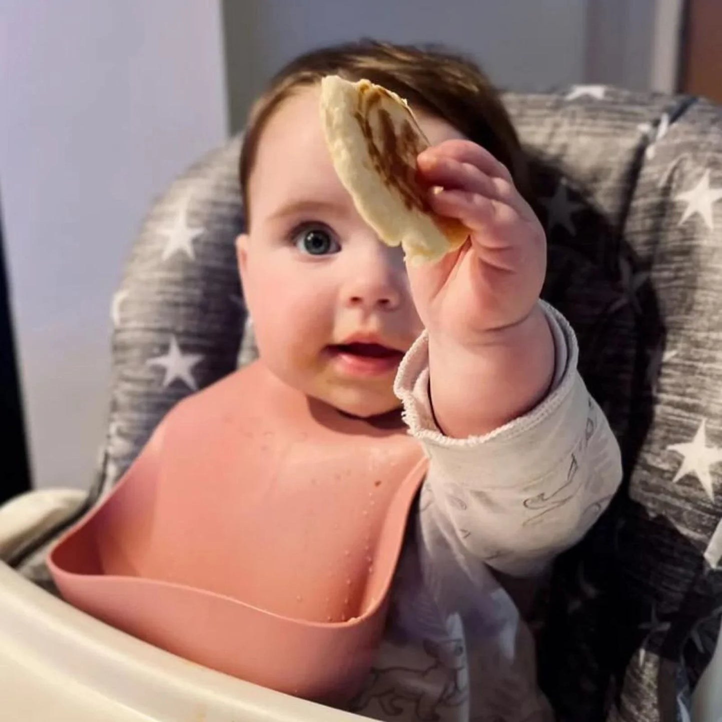 Ensemble d'alimentation en silicone BLW Essentials - Rose poudré