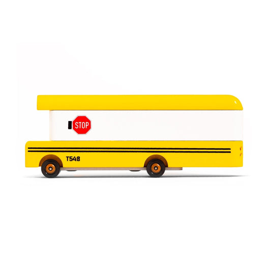 Candylab Wooden Diecast Candycar School Bus