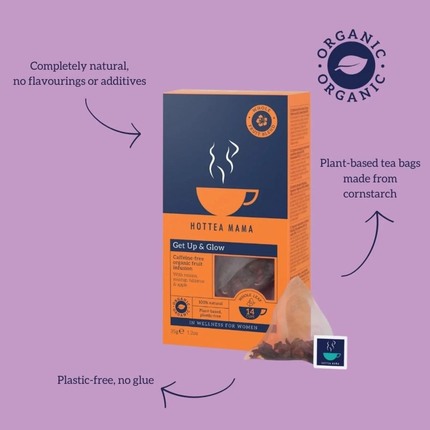 HotTea Mama Organic Get Up & Glow