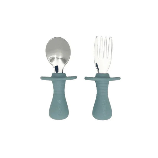 Ensemble de couverts pour tout-petits BLW Essentials - Bleu foncé