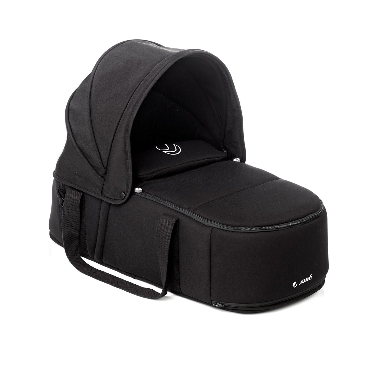 Twinside Twin Stroller + 2 Smart Carrycot, Coal
