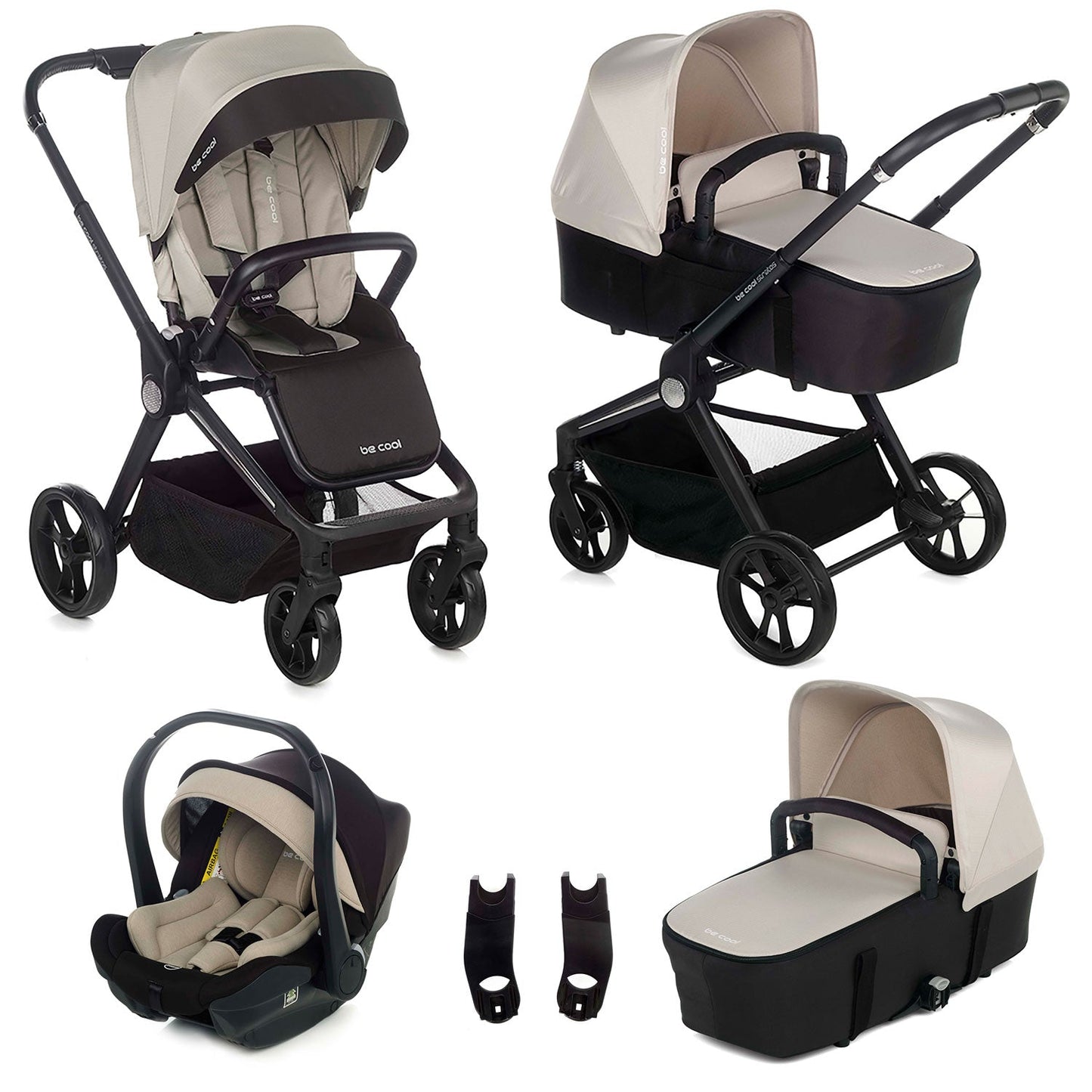 Be Cool Stratos 3in1 Travel System, with i-Size Car Seat