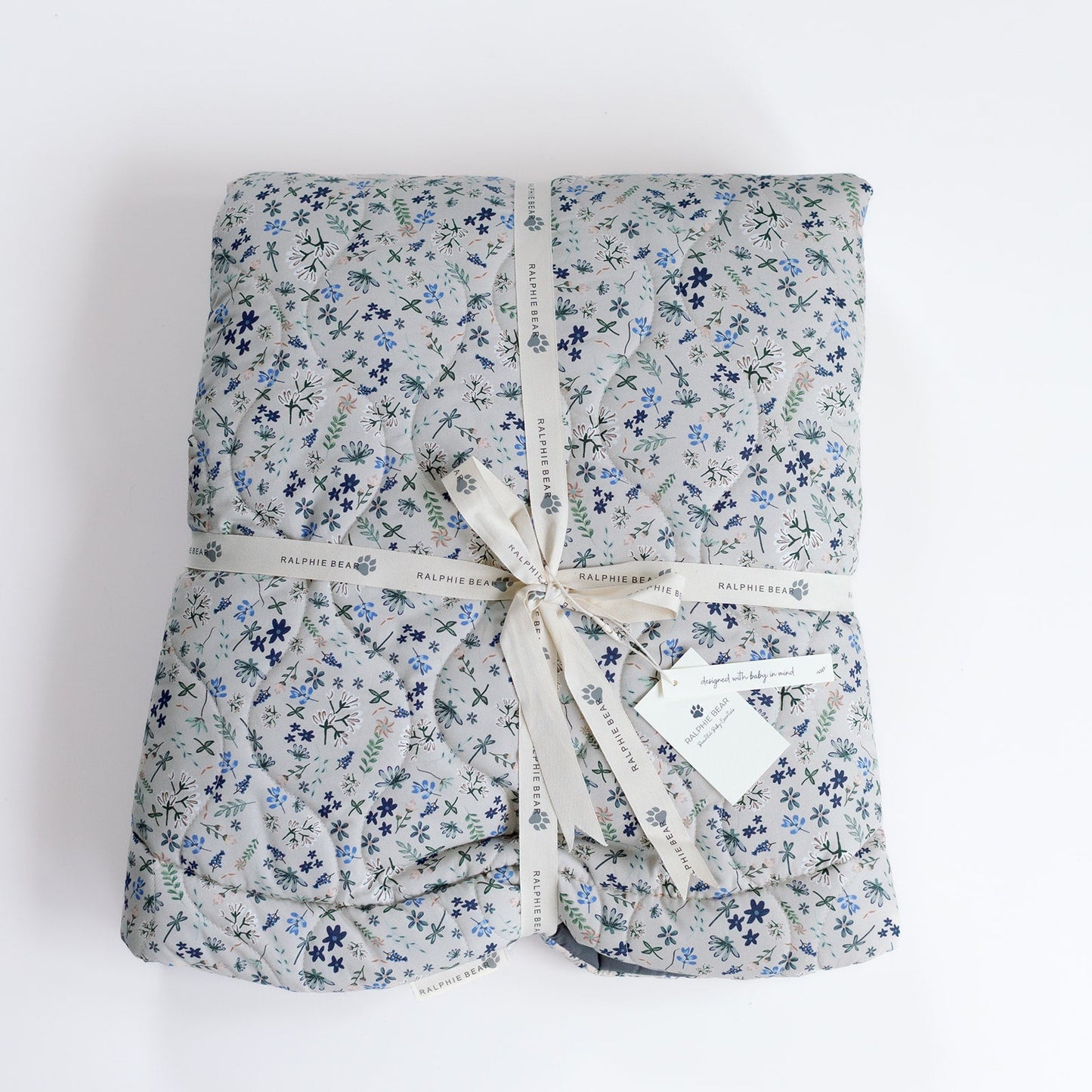 Ralphie Bear Wildflower Quilted Playmat