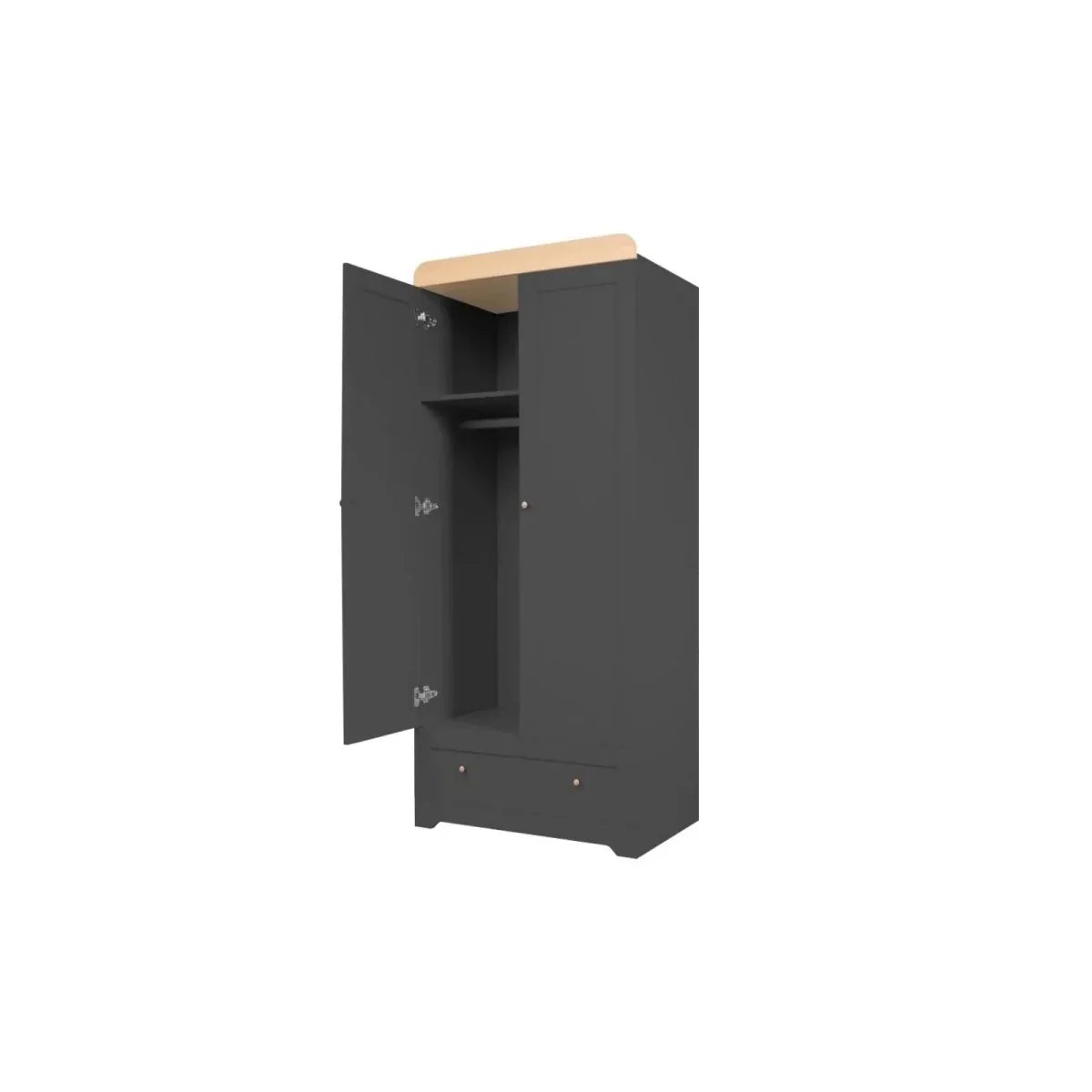 Tutti Bambini Rio Wardrobe - Slate/Honey Oak