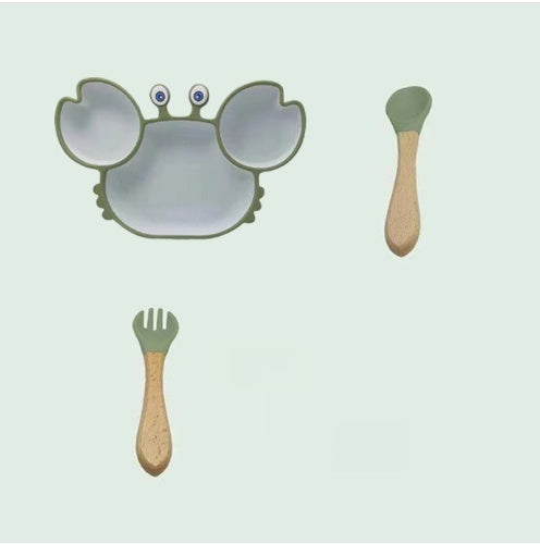 GoofyCub Silicone Baby Plate - Non-Slip Suction Bowl for Toddlers