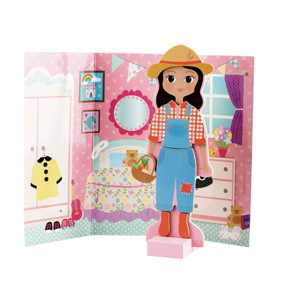 Wooden Magnetic Dress Up Doll - Sofia