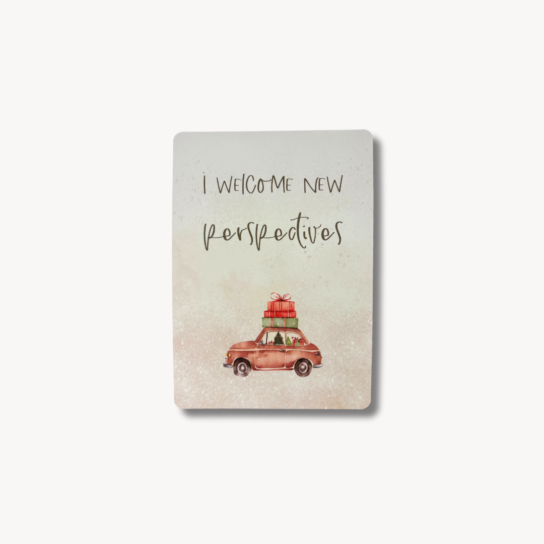 Duo de cartes d'affirmation festive (adulte et enfant)