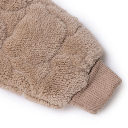 Midimod Newborn Welsoft Footless Jumpsuit - Beige