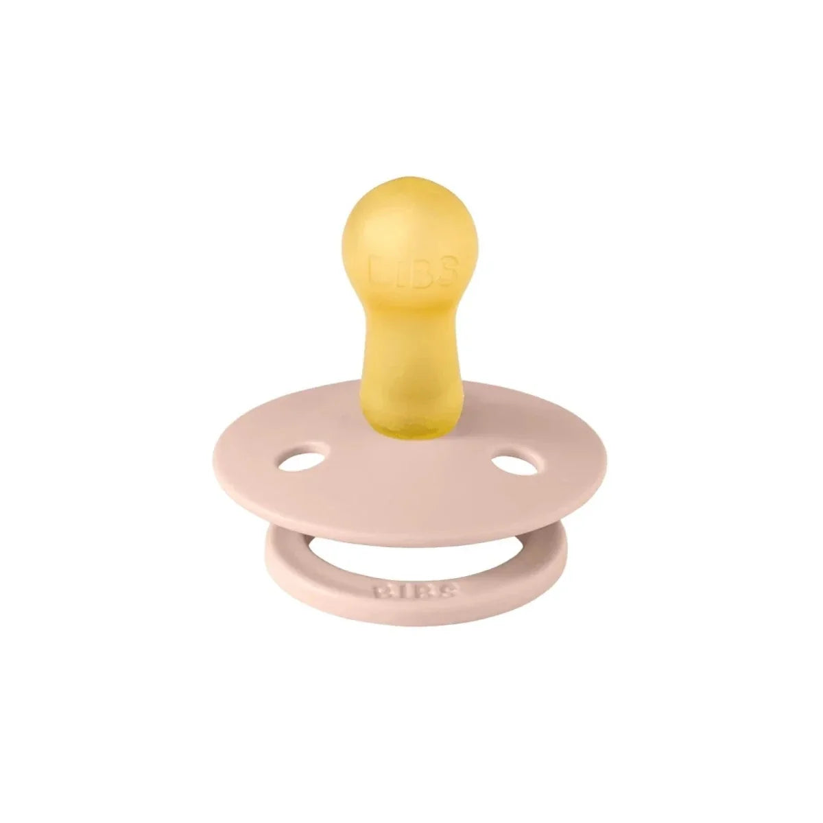 Sucettes en latex colorées BIBS 0-6 mois, lot de 2 - Vanille et Rose