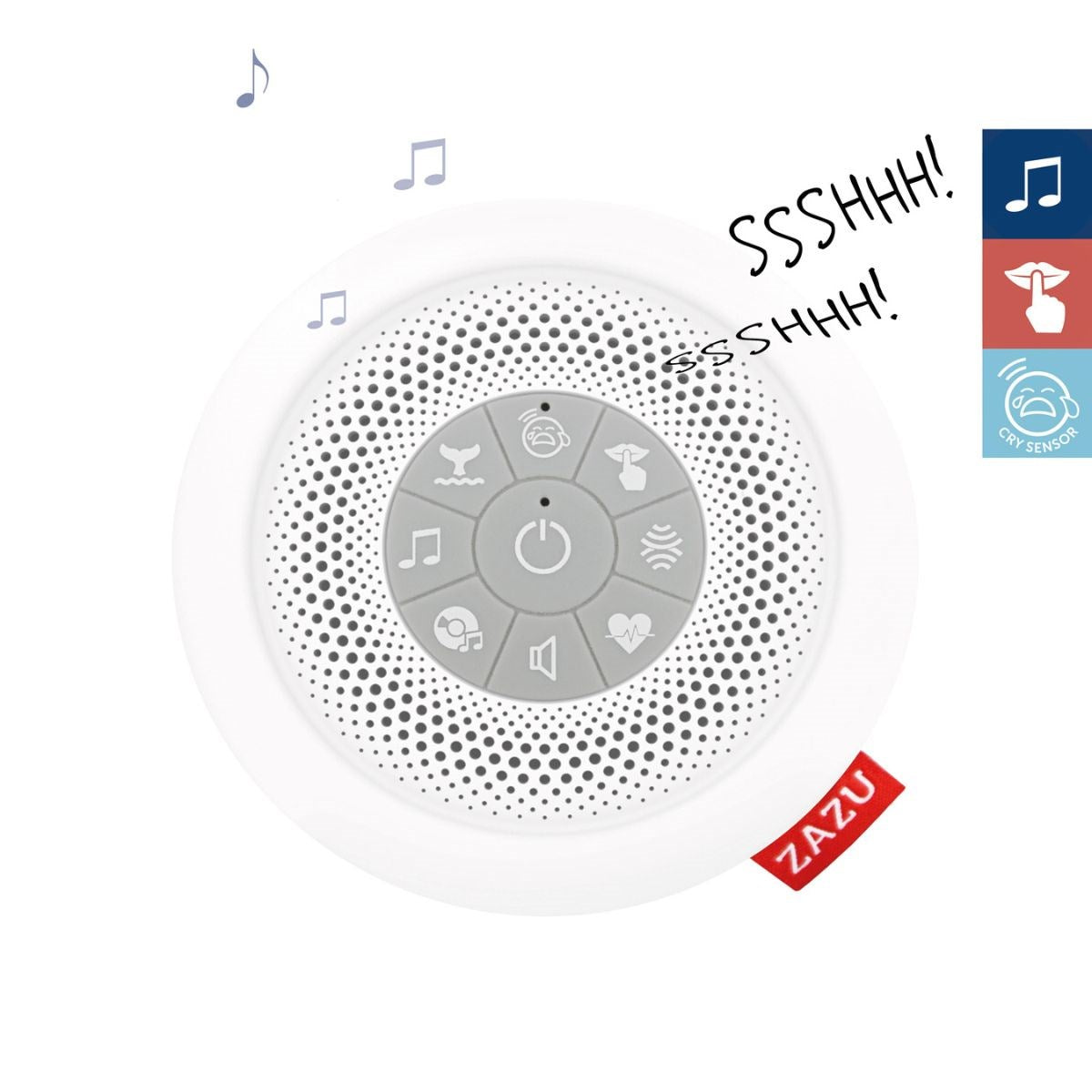 ZAZU Suzy Portable Baby Soother With White Noise & Cry Sensor