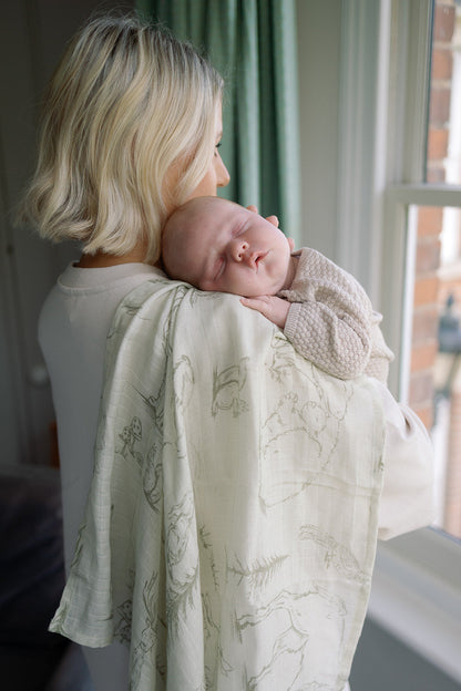 Woodland Large Swaddle Muslin