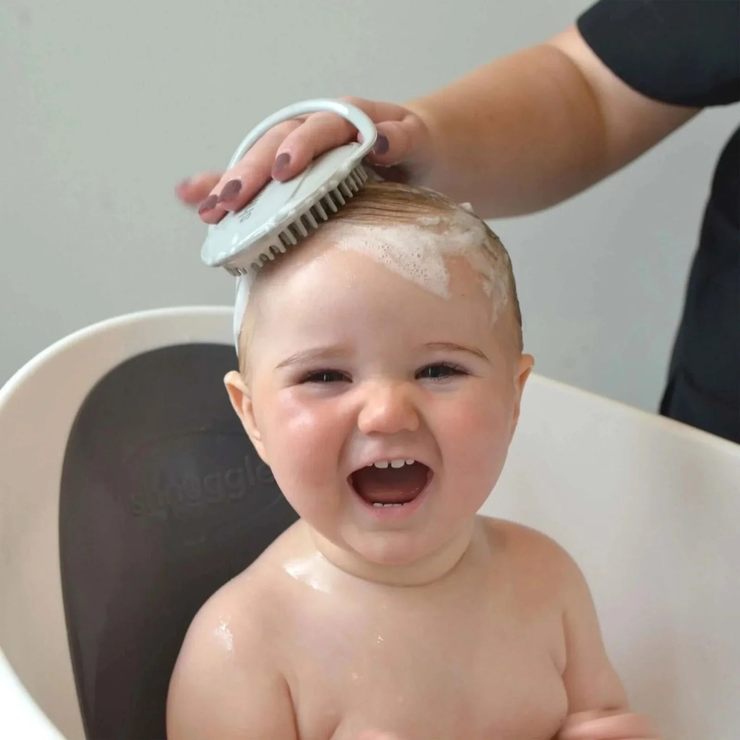 Brosse de bain Shnuggle Baby grise