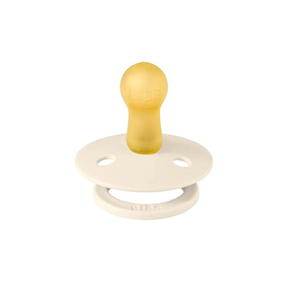 Sucettes en latex BIBS Pin 0-6 mois, lot de 2 - Ivoire et Vanille