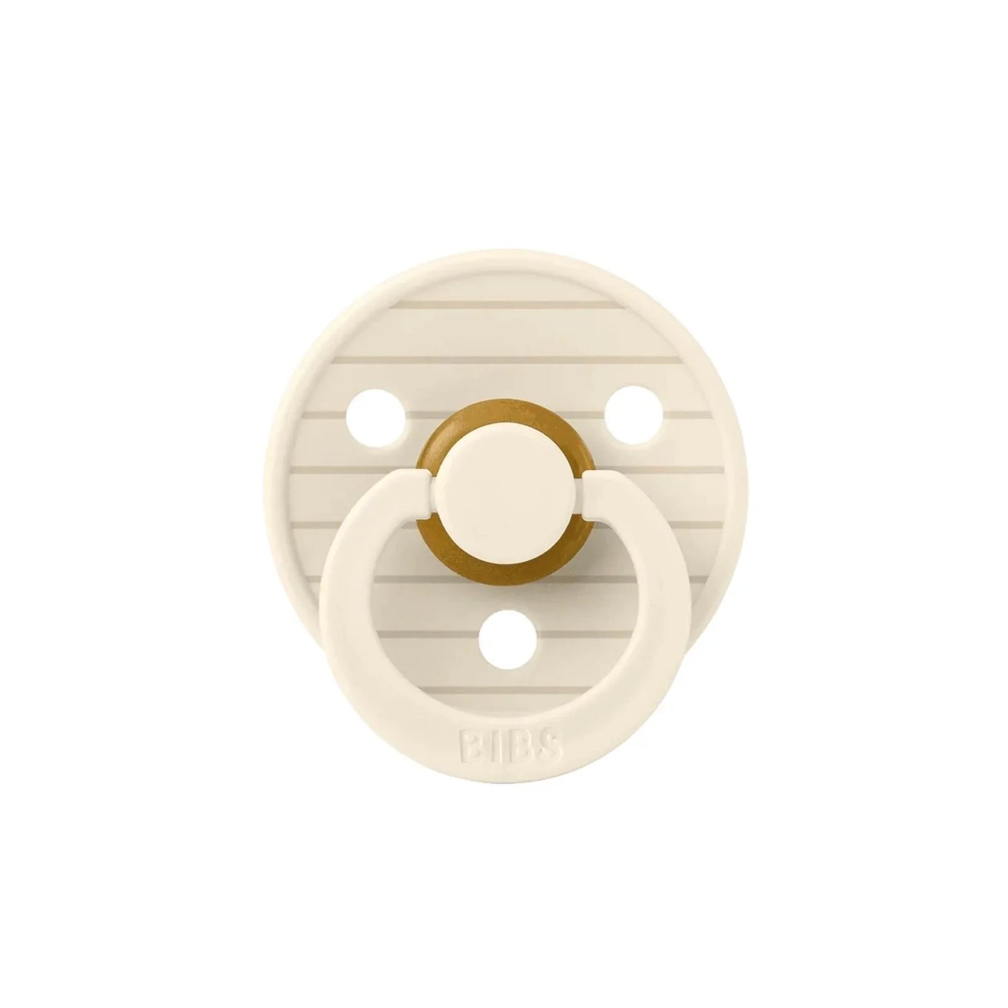 Sucettes en latex BIBS Pin 0-6 mois, lot de 2 - Ivoire et Vanille