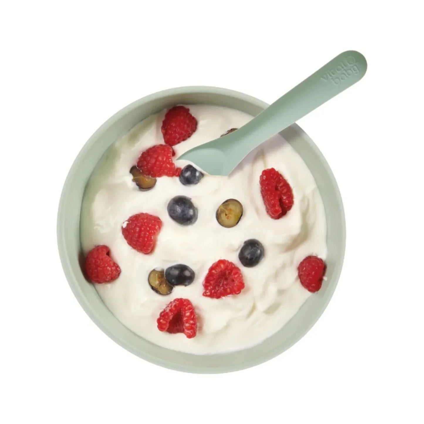 Vital Baby Nourish Silicone Suction Bowl Set - Crushed Mint