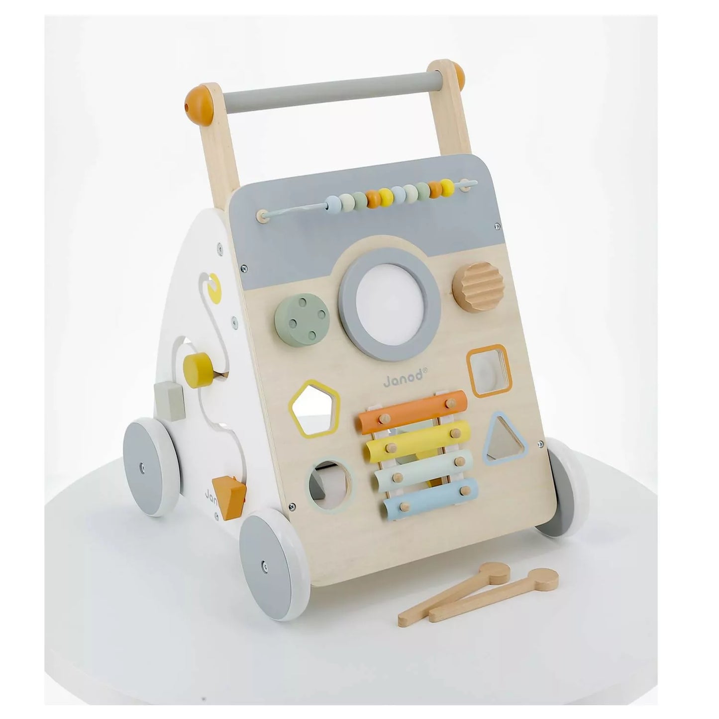 Sweet Cocoon Wooden Multi-Activity Trolley Baby Walker
