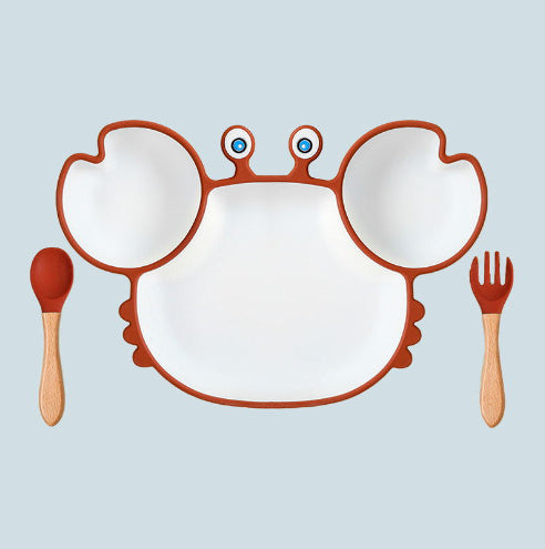 GoofyCub Silicone Baby Plate - Non-Slip Suction Bowl for Toddlers