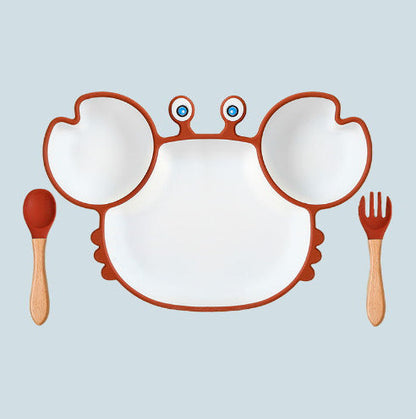 GoofyCub Silicone Baby Plate - Non-Slip Suction Bowl for Toddlers