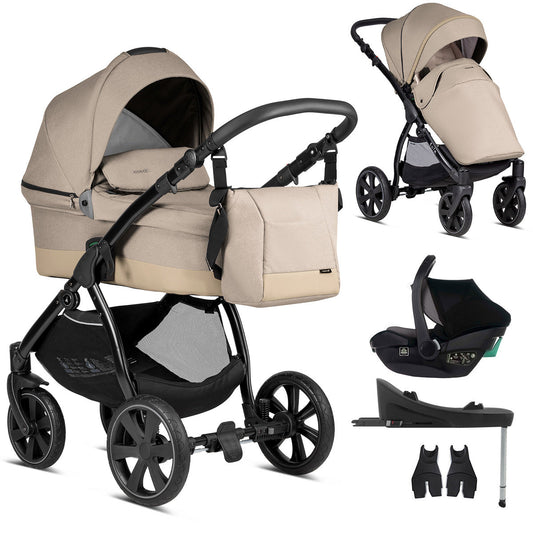 Noordi Sole Go 3in1 + Travel Carrier Car Seat, Chateau Grey
