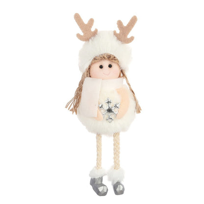 Décorations d'anges en peluche pour Noël