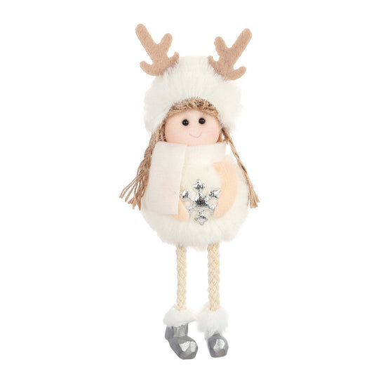 Décorations d'anges en peluche pour Noël