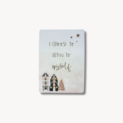Duo de cartes d'affirmation festive (adulte et enfant)