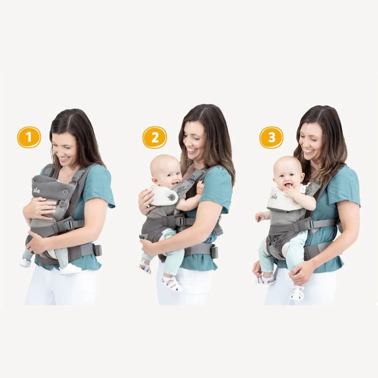 Porte-bébé 3-en-1 Joie Savvy Lite - Couleur pavée