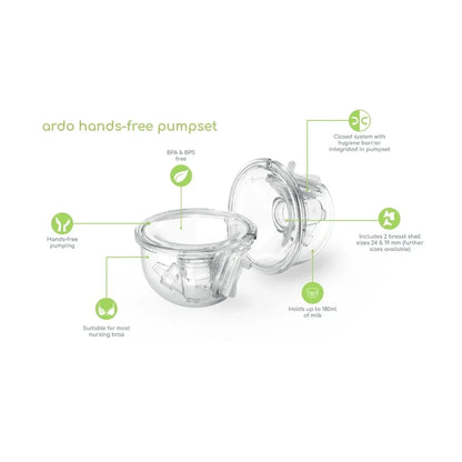 Ardo Hands Free Double Pump Set