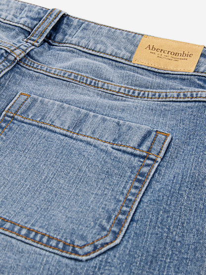 Abercrombie & Fitch Girls High Rise Balloon Jeans in Blue