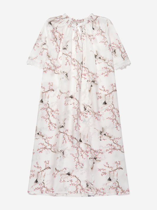 Amiki Children Girls Silk Birds Antonia Nightdress