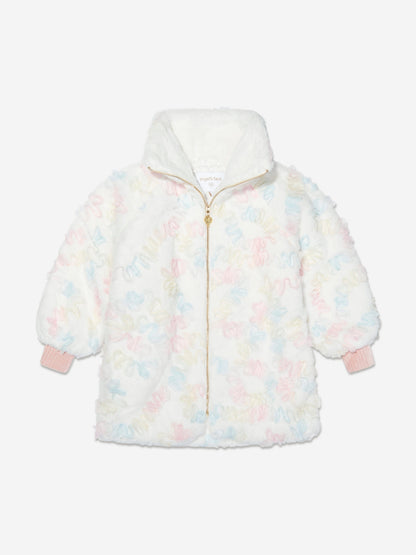 Angels Face Girls Oscars Pastel Fur Jacket in Multicolour