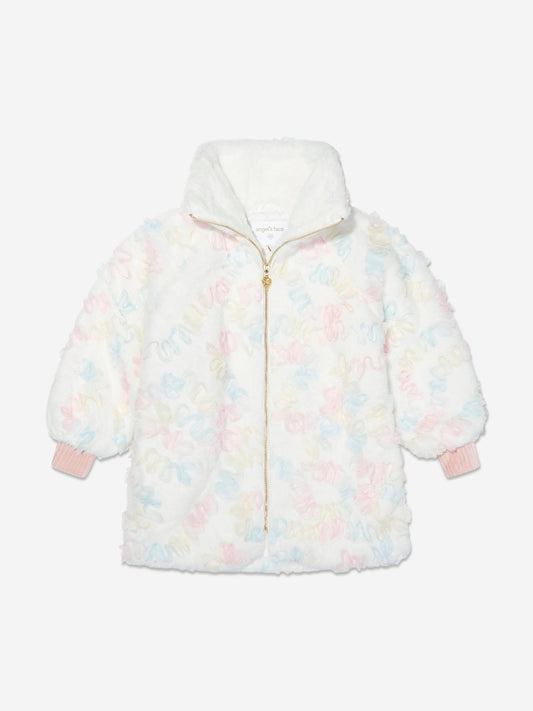Angels Face Girls Oscars Pastel Fur Jacket in Multicolour