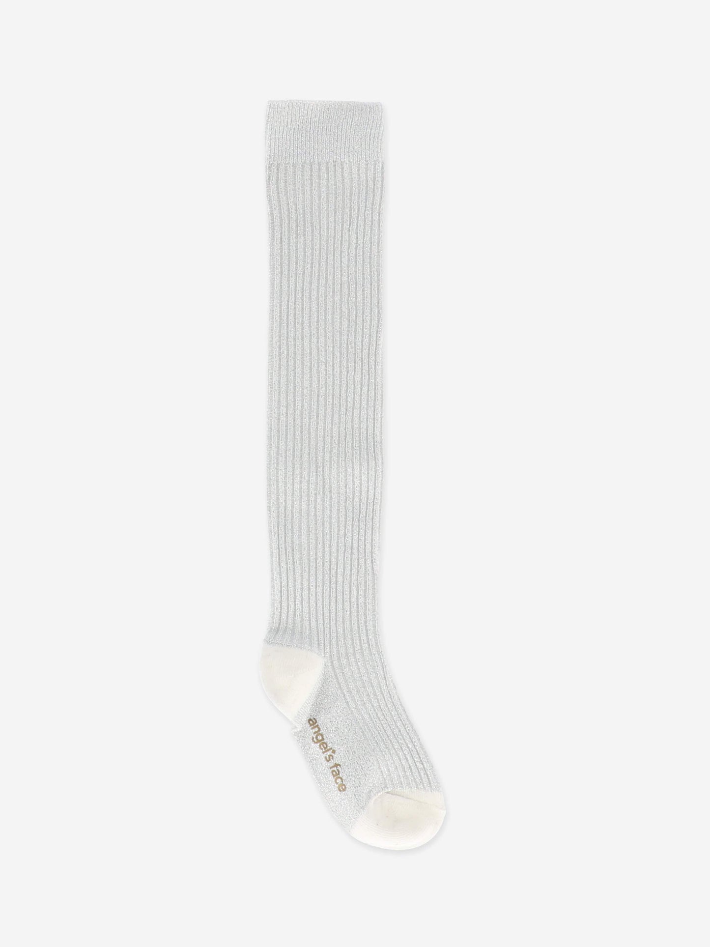 Angels Face Girls Lucy Sparkle Socks in White