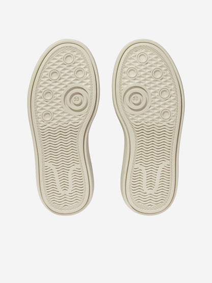 Emporio Armani Boys Lace Up Boots in Beige