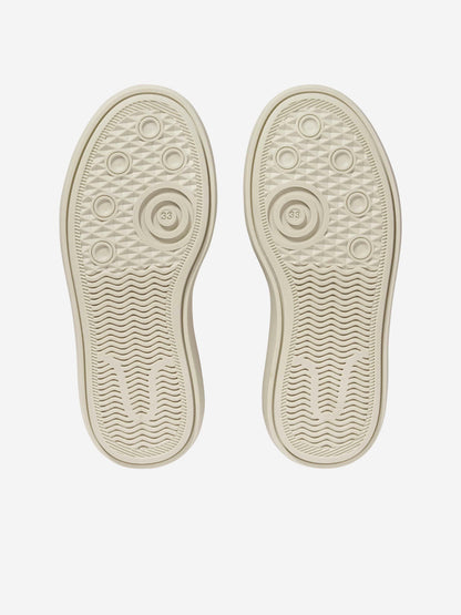 Emporio Armani Boys Lace Up Boots in Beige