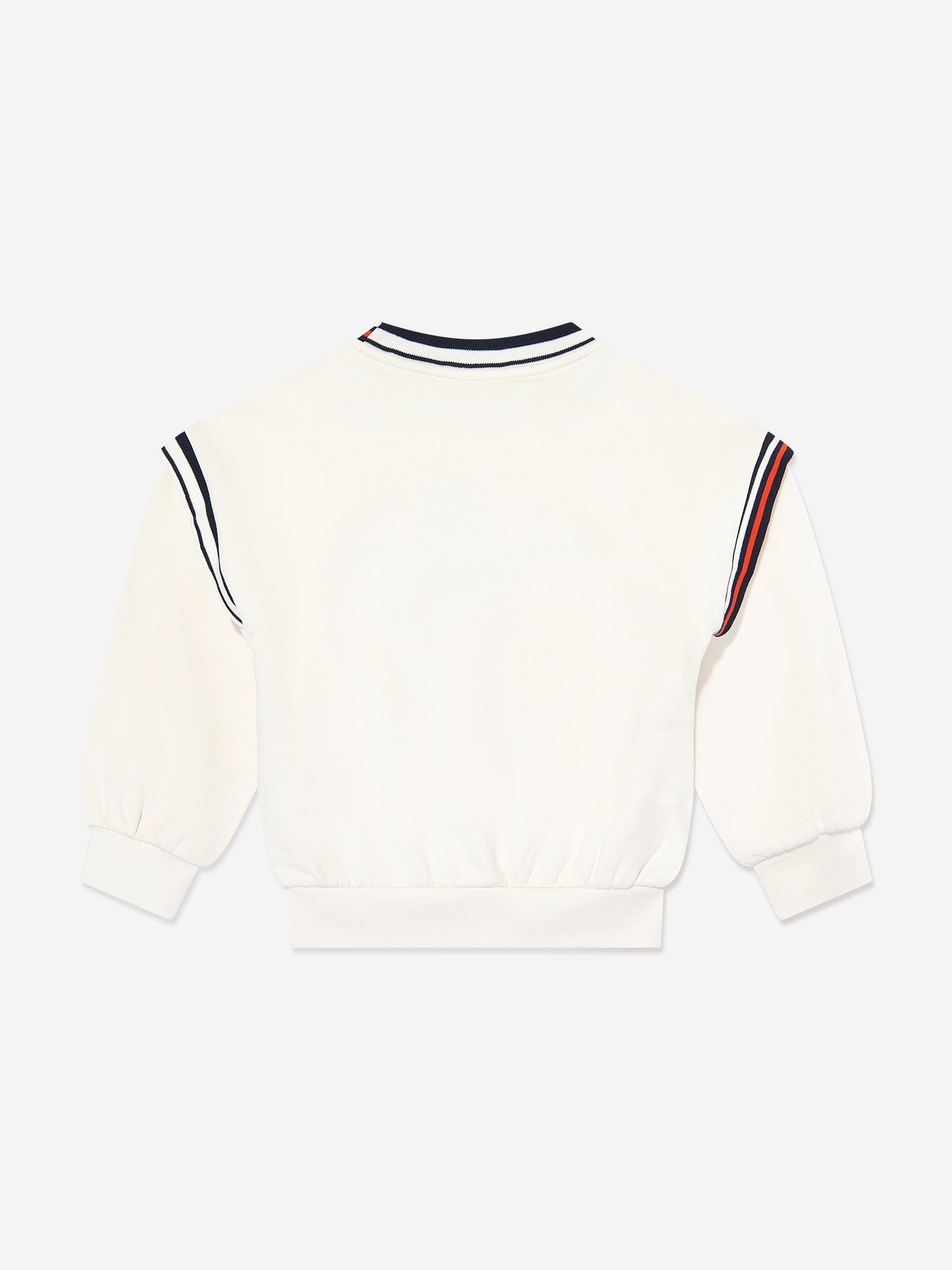 Emporio Armani Kids Logo Sweatshirt in Ivory