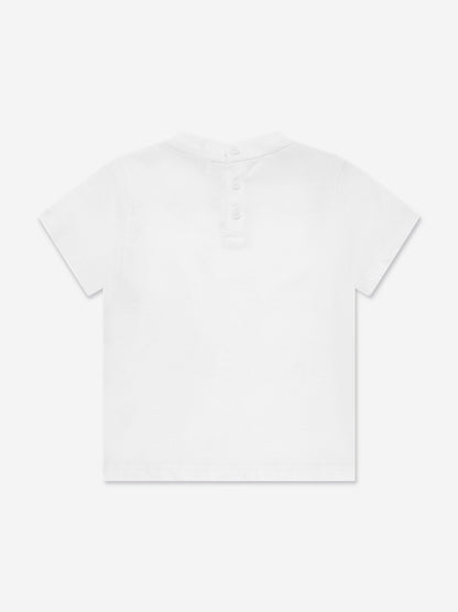 Emporio Armani Baby Boys Logo T-Shirt in White