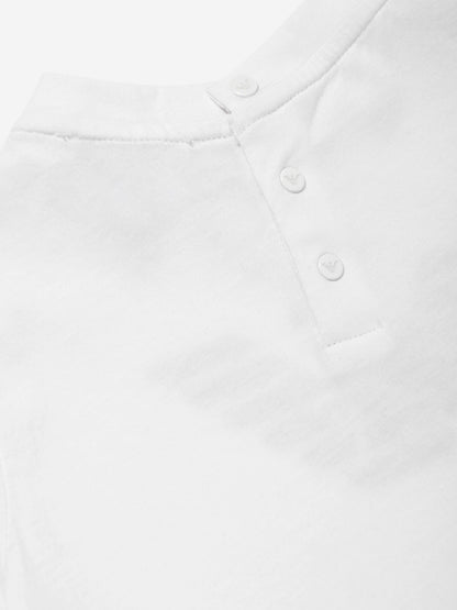 Emporio Armani Baby Boys Logo T-Shirt in White