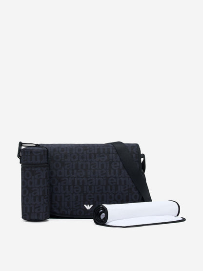 Emporio Armani Baby Logo Changing Bag in Navy (36cm)