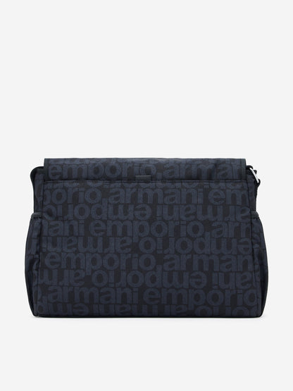 Emporio Armani Baby Logo Changing Bag in Navy (36cm)