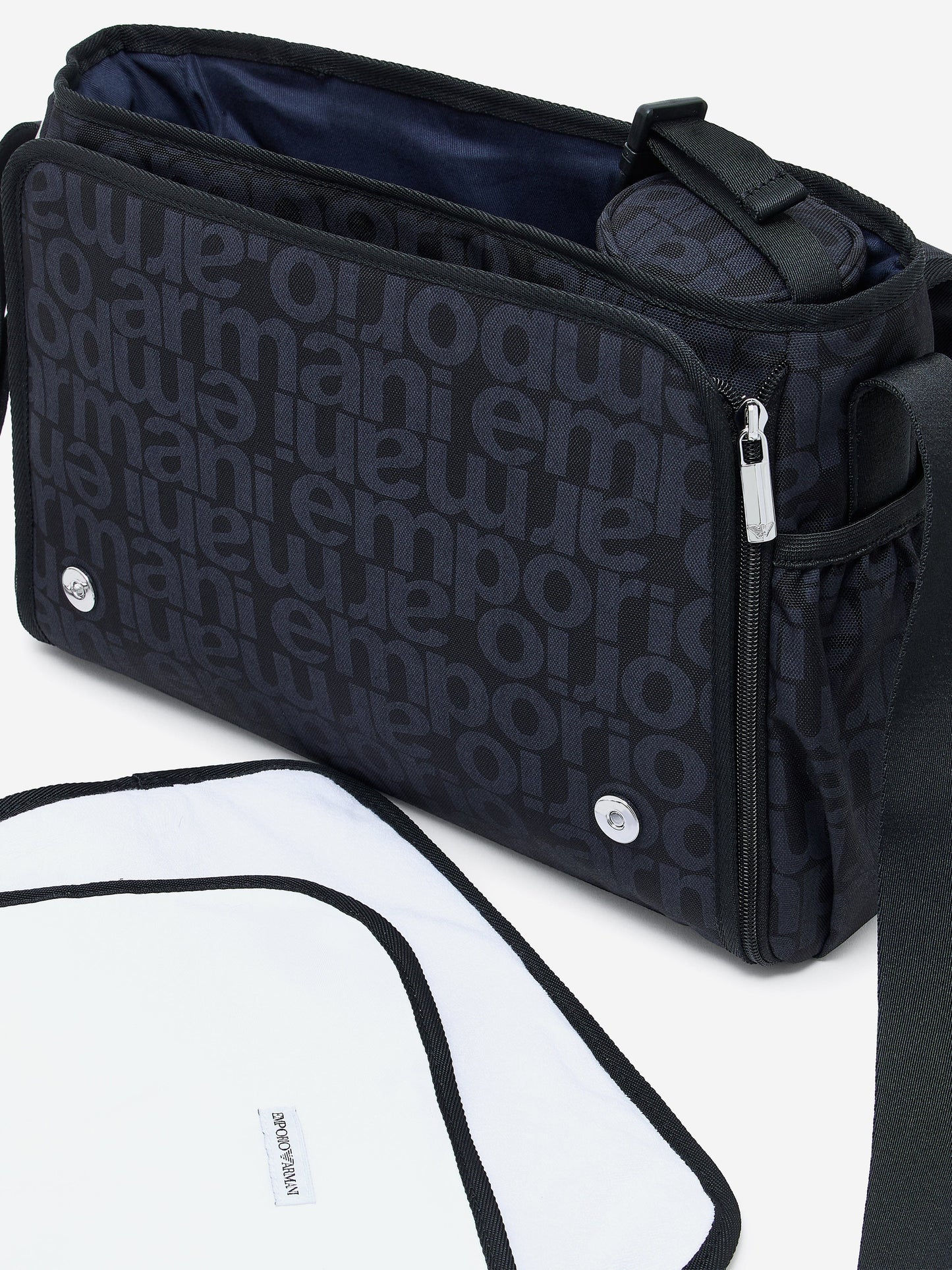 Emporio Armani Baby Logo Changing Bag in Navy (36cm)