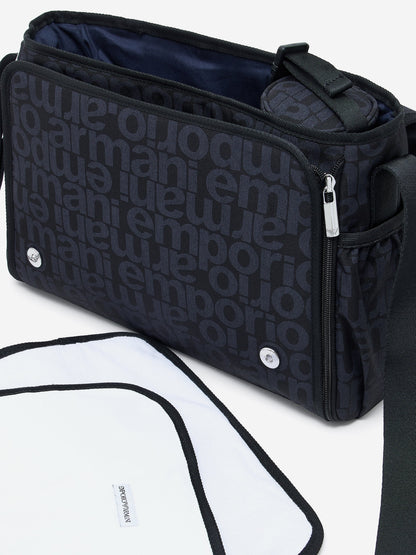 Emporio Armani Baby Logo Changing Bag in Navy (36cm)